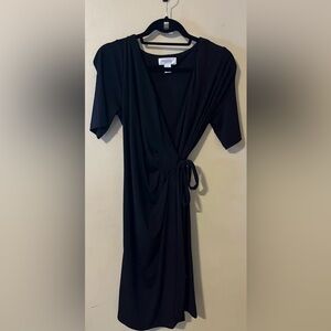 Motherhood Maternity Black Wrap Dress